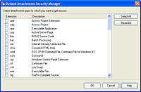 Outlook Attachments Security Manager