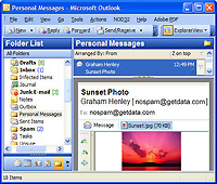 Explorer View Outlook File Previewer