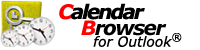 Calendar Browser for Outlook - for efficient resource handling inside Outlook